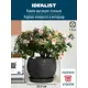 Кашпо Мун керамик Idealist lite 25.5 см 19.5 см 7 л керамика черный
