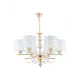 Люстра подвесная Arte perfetto luce 3330.9013.6.wh.gd 3330.9013.6.wh.gd 6 лампа 12 м² цвет белый