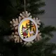 Елочная игрушка Дед мороз с подарками Luazon lighting 9594145 бежевый