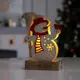 Светящаяся электрическая фигура Снеговик для дома Luazon lighting 0 ламп h 5 см разноцветный