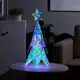 Светящаяся электрическая фигура Ёлка для дома Luazon lighting h 23 см разноцветный