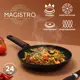 Сковорода Magistro 9200831 24 см без крышки алюминий цвет черный