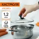 Кастрюля 1.2 л без крышки Simaland Promo нержавеющая сталь цвет серебристый