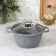 Кастрюля 1 л со стеклянной крышкой Kukmara 4611525 алюминий цвет серый