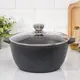 Кастрюля 5 л со стеклянной крышкой Мечта Гранит star алюминий цвет серый