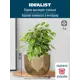 Настольное кашпо для цветов Idealist Lite Геометри золотое 23x17 см 7 л