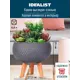 Напольное кашпо для цветов Idealist Lite ханни на ножках серое 27.5x25 см 66 л