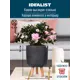 Напольное кашпо для цветов Idealist Lite ханни на ножках черное 25x34 см 9.1 л