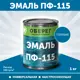 Эмаль универсальная ПФ-115 Оберег PaintGuard алкидная быстросохнущая цвет голубой 1 л