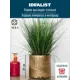 Настольное кашпо для цветов Idealist Lite Лист золотое 24x24 см 10.9 л