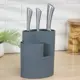Держатель ножей Доляна 4098641 18x11 см пластик цвет серый
