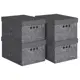 Короб Valiant MN-BC-4S 26x19x35 см картон цвет темно-серый