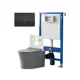 Комплект инсталляция с унитазом Point Pn48 PN48158BC цвет серый