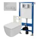 Комплект инсталляция с унитазом Point Pn48 PN48006C цвет белый