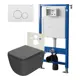 Комплект инсталляция с унитазом Point Pn48 PN48019WC цвет серый