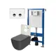 Комплект инсталляция с унитазом Point Pn48 PN48175WC цвет серый