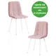 Кухонный стул Tetchair Стул chilly max 90x45x54 см ткань цвет серо-розовый