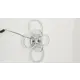 Люстра потолочная Safilight 6097-6 с пультом управления 30 м² регулируемый белый свет цвет серый/серебристый