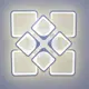 Люстра потолочная Safilight 9024-8X с пультом управления 35 м² регулируемый белый свет цвет белый