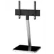 Напольная стойка для ТВ Sonorous Plasma PL 2700 BLK-SLV W 60x128x50 см цвет черный блестящий/стальной