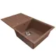 Врезная мойка Mixline ML-GM20 48x83 19 см искусственный камень цвет терракотовый