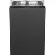 Встраиваемая посудомоечная машина Smeg ST4522IN 44.6 см 6 программ цвет черный