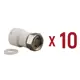 Муфта комбинированная Aqualink 3/4"x25 мм ВП-ВР полипропилен 10 шт k16718