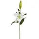 Цветок декоративный Fiebiger Floristik "Лилия" 2 бутона 93 см цвет белый
