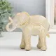 Сувенир "Белый слон с золотом - слои" 12x5x10 см
