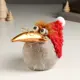 Сувенир "Ворона в очках и красном колпаке с бомбошкой" блёстки 16x11x15 см