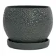 Кашпо для цветов Мун MOONB19.5-GR ø25.5x19.5 см 7.5 л керамика цвет серый