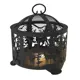 Костровая чаша Fire-House Олени d 50 с плоским дном с крышкой искрогасителем 50x69 см