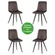 Кухонный стул Tetchair Chilly x (mod. 7096-1) 88x53x45 см ткань цвет коричневый