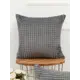 Декоративная наволочка Lizzy Home 45x45 см велсофт цвет серый