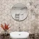 Зеркало интерьерное в алюминиевой раме настенное круглое ONE Mirror 60x60 см серебро