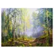 Постер Русская коллекция "Утро в берёзовом лесу" 64x84 см