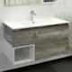 Тумба под раковину Comforty Турин 00-00013940 91см с раковиной цвет дуб бежевый