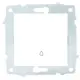 Выключатель встраиваемый Ovivo Quantum-Loft-Mina-Grano 600-000201-207 1 клавиши цвет белый