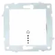 Выключатель встраиваемый Ovivo Quantum-Loft-Mina-Grano 600-000201-206 1 клавиша с подсветкой цвет белый