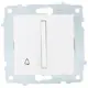 Выключатель встраиваемый Ovivo Quantum-Loft-Mina-Grano 610-000201-207 1 клавиша цвет белый