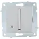 Выключатель встраиваемый Ovivo Quantum-Loft-Mina-Grano 610-000210-207 1 клавиша цвет серебро