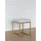 Пуф Greenween 40x40x47см цвет золотой Слоновая кость