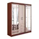 Шкаф-купе Bts 220.3x170x59.8 см 6 полок ЛДСП цвет ясень шимо/дуб молочный