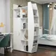 Стеллаж с полками 116x202x35 см ЛДСП цвет белый