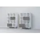 Комод Диал К-1 2 ящика 41x41x124 см ЛДСП цвет бетон/темный камень