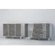 Комод Диал К-2 3 ящика 130x41x93 см ЛДСП цвет бетон/темный камень