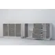 Комод Диал К-2 3 ящика 130x41x84 см ЛДСП цвет бетон/темный камень