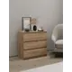 Комод Ам стиль 3 ящика 70x35x68 см дерево цвет дуб