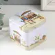 Шкатулка квадрат "Крольчата с яйцом" 7.5x7.5x6.5 см