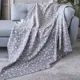 Плед La Notta Виньетки 130x170 см флис цвет серый